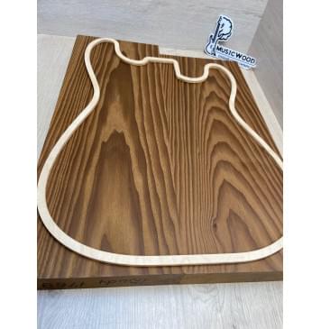 Ясень Печёный 180гр заготовка корпуса Тангент АА 43х175х480-445 мм, 2шт, 632 кг/м3-3