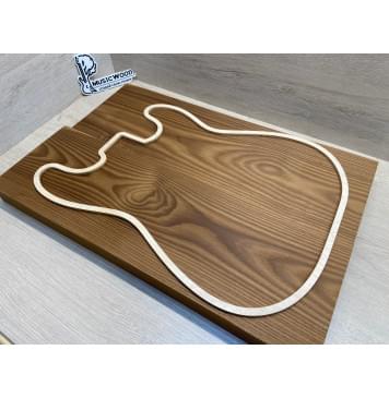 Ясень Печёный 180гр заготовка корпуса Тангент ААА 44х176х535-590 мм, 2шт, 662 кг/м3-9