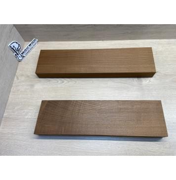 Ясень Печёный 180гр заготовка корпуса гитары со сквозным грифом Радиал АА 40.5х120х475-425 мм, 2 шт, 647 кг/м3-7