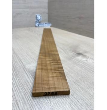 Клён Волнистый Печёный 180 гр заготовка накладки для электрогитары Смешанный А Волна ААА 9.5х64-50х545 мм-3