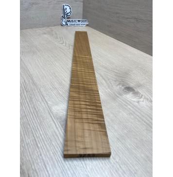 Клён Волнистый Печёный 180 гр заготовка накладки для электрогитары Смешанный А Волна ААА 9.5х64-50х545 мм-5