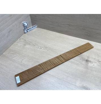 Клён Волнистый Печёный 180 гр заготовка накладки для электрогитары Смешанный А Волна ААА 9.5х64-50х545 мм-8