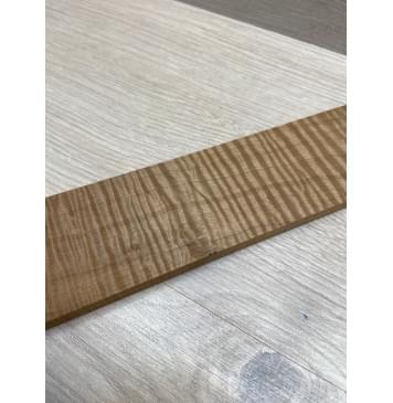 Клён Волнистый Печёный 180 гр заготовка накладки для электрогитары Смешанный А Волна ААА 9.5х64-50х545 мм-15