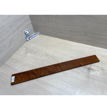 Клён Волнистый Печёный 180 гр заготовка накладки для электрогитары Смешанный А Волна ААА 9.5х64-50х545 мм-13