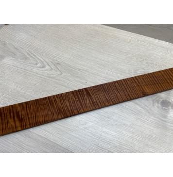 Клён Волнистый Печёный 180 гр заготовка накладки для электрогитары Смешанный А Волна ААА 9.5х64-50х545 мм-12