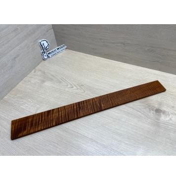 Клён Волнистый Печёный 180 гр заготовка накладки для электрогитары Смешанный А Волна ААА 9.5х64-50х545 мм-0