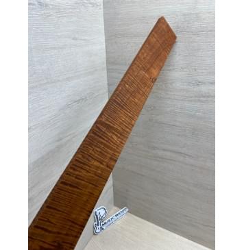 Клён Волнистый Печёный 180 гр заготовка накладки для электрогитары Смешанный А Волна ААА 9.5х64-50х545 мм-9