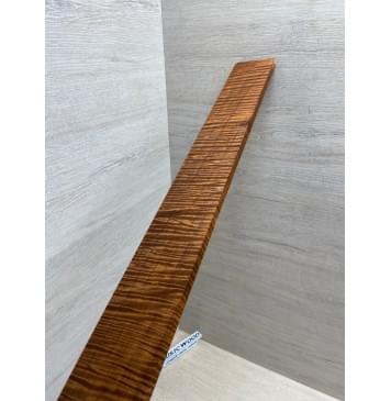 Клён Волнистый Печёный 180 гр заготовка накладки для электрогитары Смешанный А Волна ААА 9.5х64-50х545 мм-7
