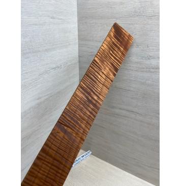 Клён Волнистый Печёный 180 гр заготовка накладки для электрогитары Смешанный А Волна ААА 9.5х64-50х545 мм-17