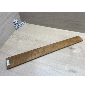 Клён Волнистый Печёный 180 гр заготовка накладки для электрогитары Смешанный АА Волна ААА 11х80-57х605 мм-12