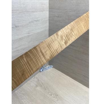 Клён Волнистый Печёный 180 гр заготовка накладки для электрогитары Смешанный АА Волна ААА 11х80-57х605 мм-10