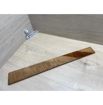 Клён Волнистый Печёный 180 гр заготовка накладки для электрогитары Смешанный АА Волна ААА 11х80-57х605 мм-14