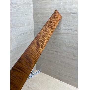 Клён Волнистый Печёный 180 гр заготовка накладки для электрогитары Смешанный АА Волна ААА 11х80-57х605 мм-11