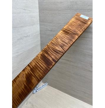Клён Волнистый Печёный 180 гр заготовка накладки для электрогитары Смешанный АА Волна ААА 11х80-57х605 мм-9