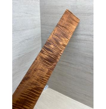 Клён Волнистый Печёный 180 гр заготовка накладки для электрогитары Смешанный АА Волна ААА 11х80-57х605 мм-0
