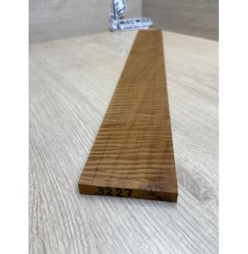 Клён Волнистый Печёный 180 гр заготовка накладки для электрогитары Смешанный ААА Волна ААА 10х67х555 мм-3