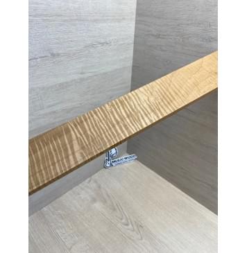 Клён Волнистый Печёный 180 гр заготовка накладки для электрогитары Смешанный ААА Волна ААА 10х67х555 мм-11