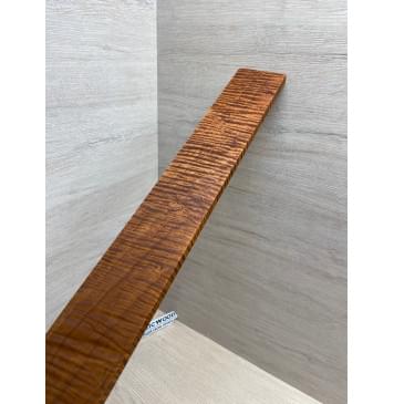 Клён Волнистый Печёный 180 гр заготовка накладки для электрогитары Смешанный ААА Волна ААА 10х67х555 мм-9