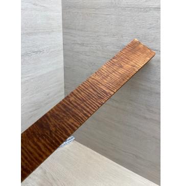 Клён Волнистый Печёный 180 гр заготовка накладки для электрогитары Смешанный ААА Волна ААА 10х67х555 мм-18