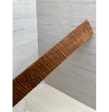 Клён Волнистый Печёный 180 гр заготовка накладки для электрогитары Смешанный ААА Волна ААА 10х67х555 мм-17