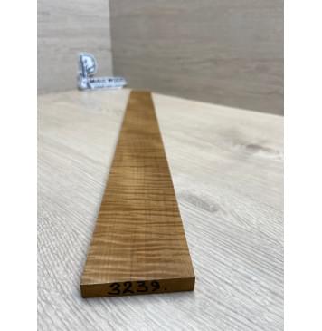 Клён Волнистый Печёный 180 гр заготовка накладки для электрогитары Смешанный ААА Волна ААА 10х65-53х610 мм-2