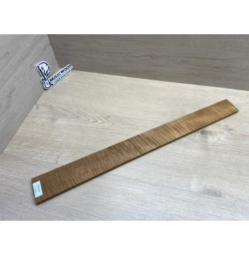 Клён Волнистый Печёный 180 гр заготовка накладки для электрогитары Смешанный ААА Волна ААА 10х65-53х610 мм-9