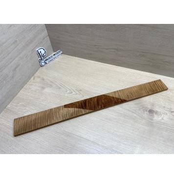 Клён Волнистый Печёный 180 гр заготовка накладки для электрогитары Смешанный ААА Волна ААА 10х65-53х610 мм-14