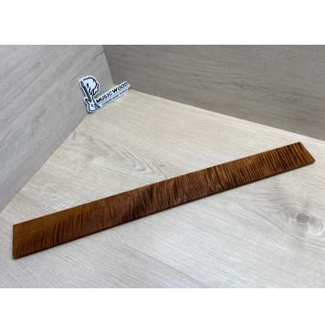 Клён Волнистый Печёный 180 гр заготовка накладки для электрогитары Смешанный ААА Волна ААА 10х65-53х610 мм-17
