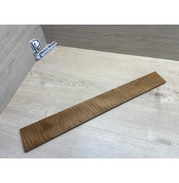 Клён Волнистый Печёный 180 гр заготовка накладки для электрогитары Смешанный АА Волна ААА 9х77-60х555 мм-2