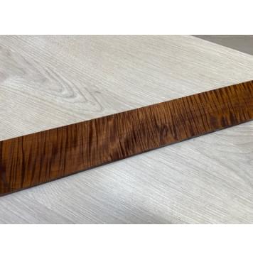 Клён Волнистый Печёный 180 гр заготовка накладки для электрогитары Смешанный АА Волна ААА 9х77-60х555 мм-16