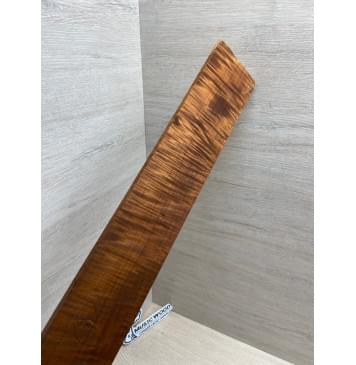 Клён Волнистый Печёный 180 гр заготовка накладки для электрогитары Смешанный АА Волна ААА 9х77-60х555 мм-12