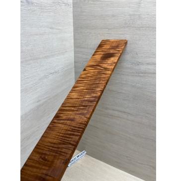 Клён Волнистый Печёный 180 гр заготовка накладки для электрогитары Смешанный АА Волна ААА 9х77-60х555 мм-13