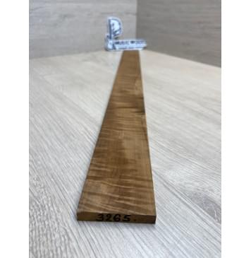 Клён Волнистый Печёный 180 гр заготовка накладки для электрогитары Смешанный АА Волна ААА 8.5х54-48х565 мм-2