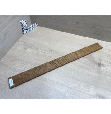 Клён Волнистый Печёный 180 гр заготовка накладки для электрогитары Смешанный АА Волна ААА 8.5х54-48х565 мм-15