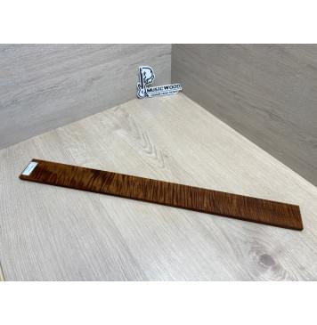 Клён Волнистый Печёный 180 гр заготовка накладки для электрогитары Смешанный АА Волна ААА 8.5х54-48х565 мм-17