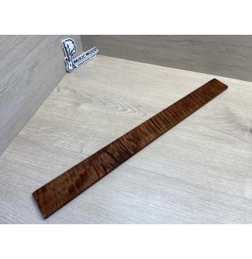 Клён Волнистый Печёный 180 гр заготовка накладки для электрогитары Смешанный АА Волна ААА 8.5х54-48х565 мм-12