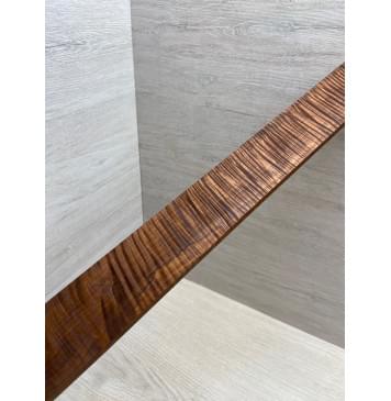 Клён Волнистый Печёный 180 гр заготовка накладки для электрогитары Смешанный АА Волна ААА 8.5х54-48х565 мм-3