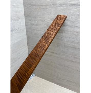 Клён Волнистый Печёный 180 гр заготовка накладки для электрогитары Смешанный АА Волна ААА 8.5х54-48х565 мм-9