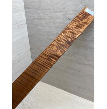 Клён Волнистый Печёный 180 гр заготовка накладки для электрогитары Смешанный АА Волна ААА 8.5х54-48х565 мм-7