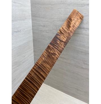 Клён Волнистый Печёный 180 гр заготовка накладки для электрогитары Смешанный АА Волна ААА 8.5х54-48х565 мм-0