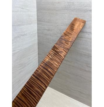 Клён Волнистый Печёный 180 гр заготовка накладки для электрогитары Смешанный АА Волна ААА 8.5х54-48х565 мм-5