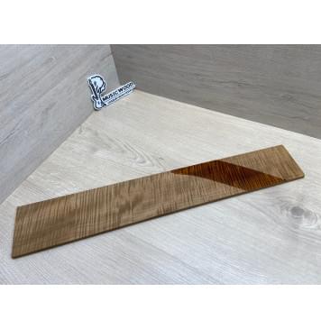 Клён Волнистый Печёный 180 гр заготовка накладки для электрогитары Радиал АА Волна ААА 9х103-85х575 мм-11