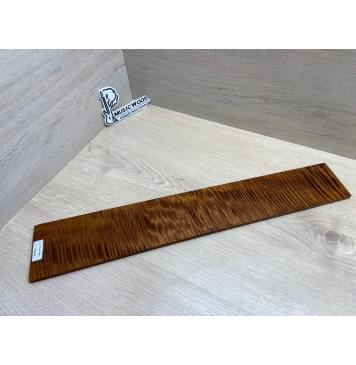 Клён Волнистый Печёный 180 гр заготовка накладки для электрогитары Радиал АА Волна ААА 9х103-85х575 мм-12