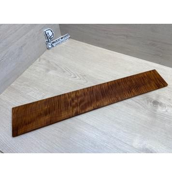 Клён Волнистый Печёный 180 гр заготовка накладки для электрогитары Радиал АА Волна ААА 9х103-85х575 мм-0