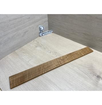 Клён Волнистый Печёный 180 гр заготовка накладки для электрогитары Смешанный ААА Волна ААА 8х68-53х550 мм-3