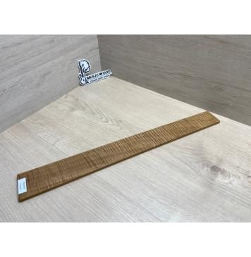 Клён Волнистый Печёный 180 гр заготовка накладки для электрогитары Смешанный ААА Волна ААА 8х68-53х550 мм-6