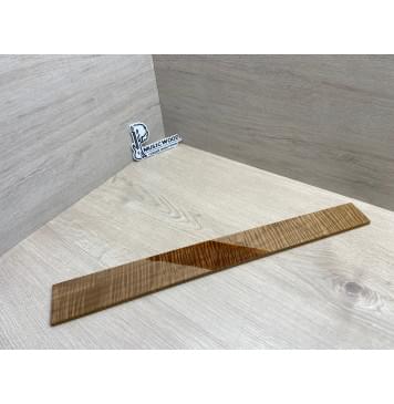 Клён Волнистый Печёный 180 гр заготовка накладки для электрогитары Смешанный ААА Волна ААА 8х68-53х550 мм-5