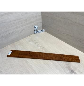 Клён Волнистый Печёный 180 гр заготовка накладки для электрогитары Смешанный ААА Волна ААА 8х68-53х550 мм-12