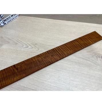 Клён Волнистый Печёный 180 гр заготовка накладки для электрогитары Смешанный ААА Волна ААА 8х68-53х550 мм-7