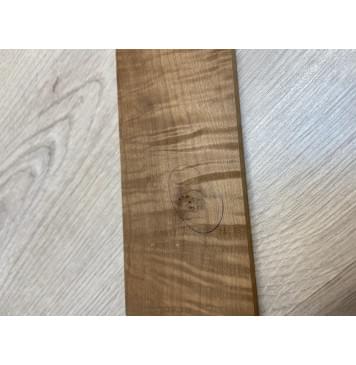 Клён Волнистый Печёный 180 гр заготовка накладки для электрогитары Смешанный А Волна АА 9.7х70-50х530 мм-3